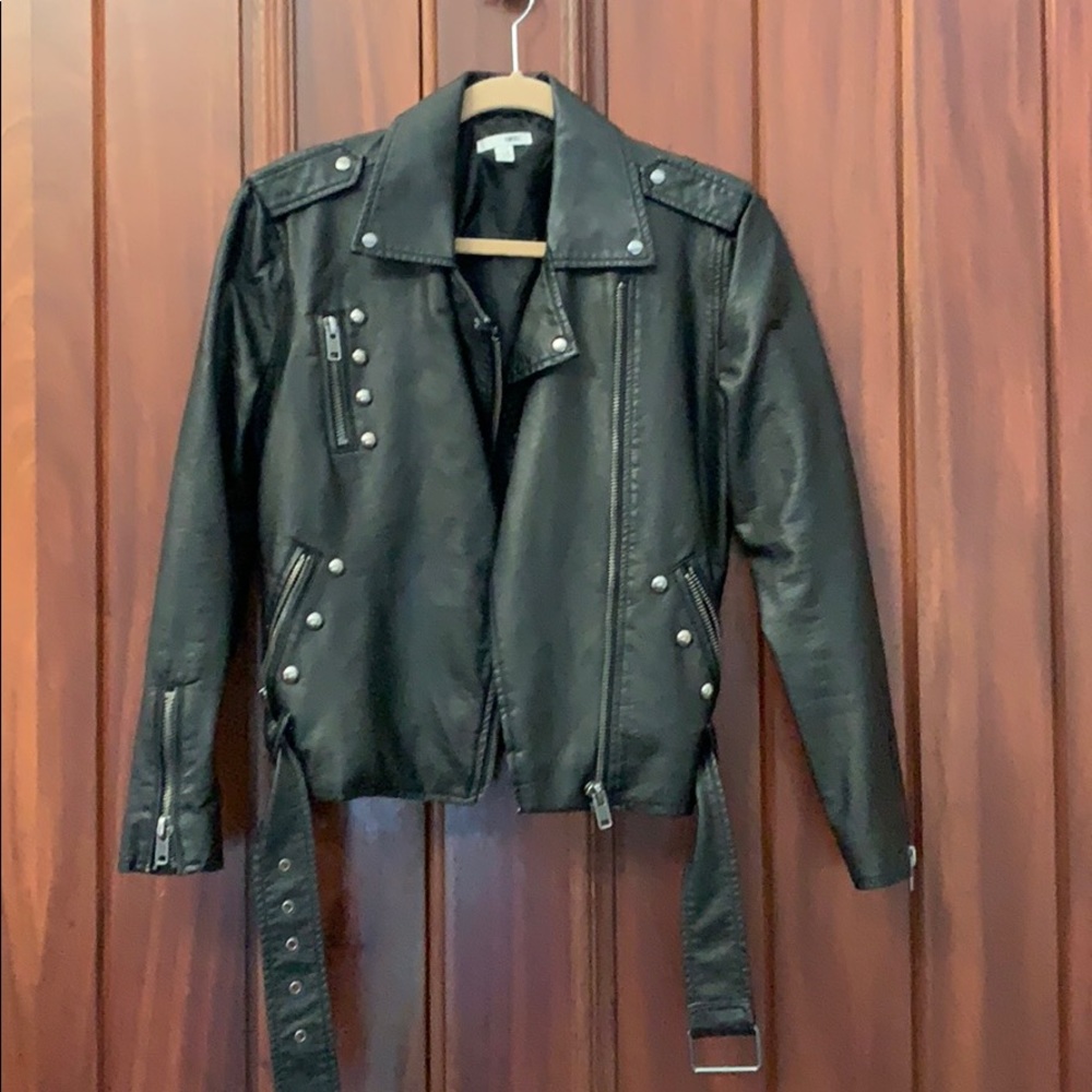 Amuse Society Black Leather Jacket